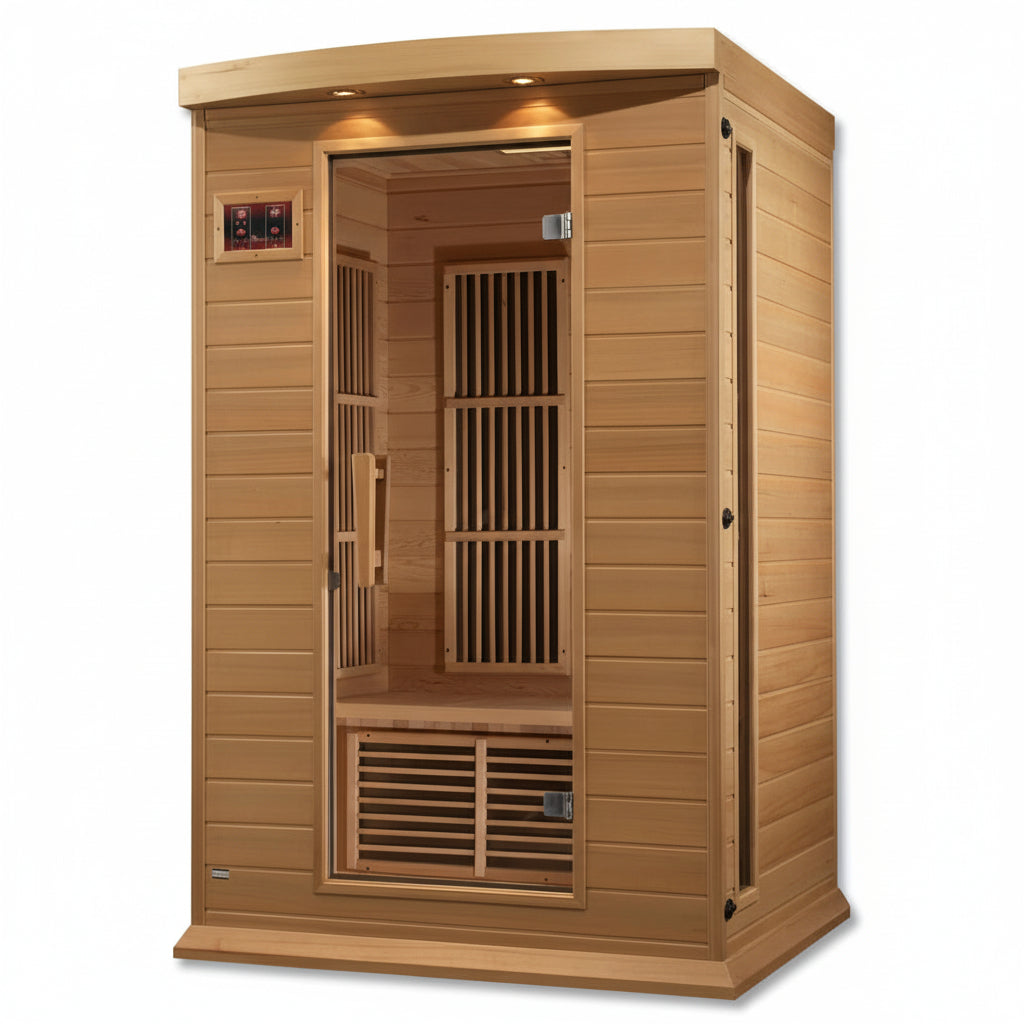 Dynamic Infrared Toulouse 2 Person Bluetooth Compatible FAR Infrared Hemlock Sauna