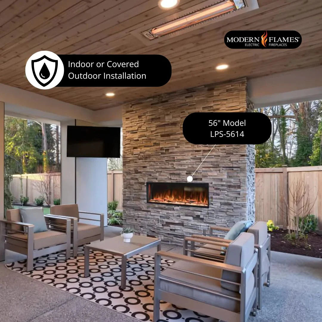 Landscape Pro Slim Built-In Electric Fireplace