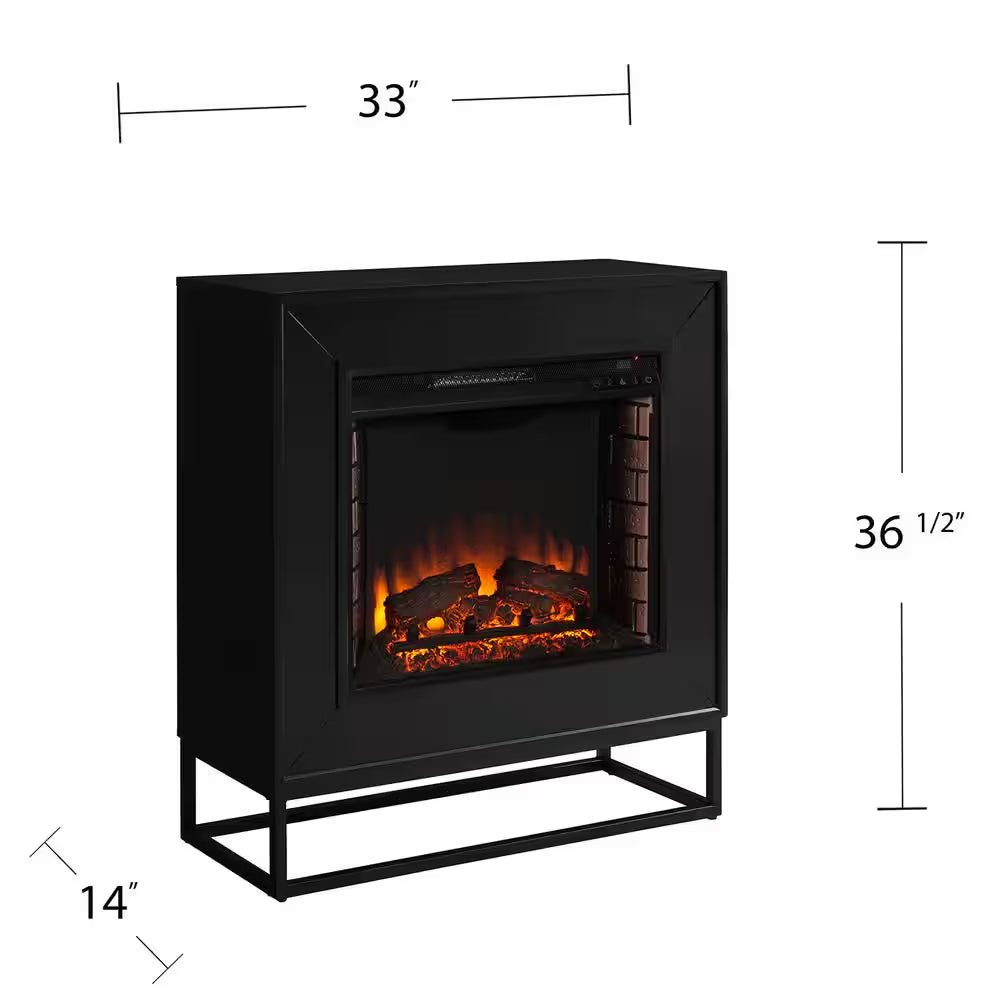 Celesta 33 In. Electric Fireplace in Black