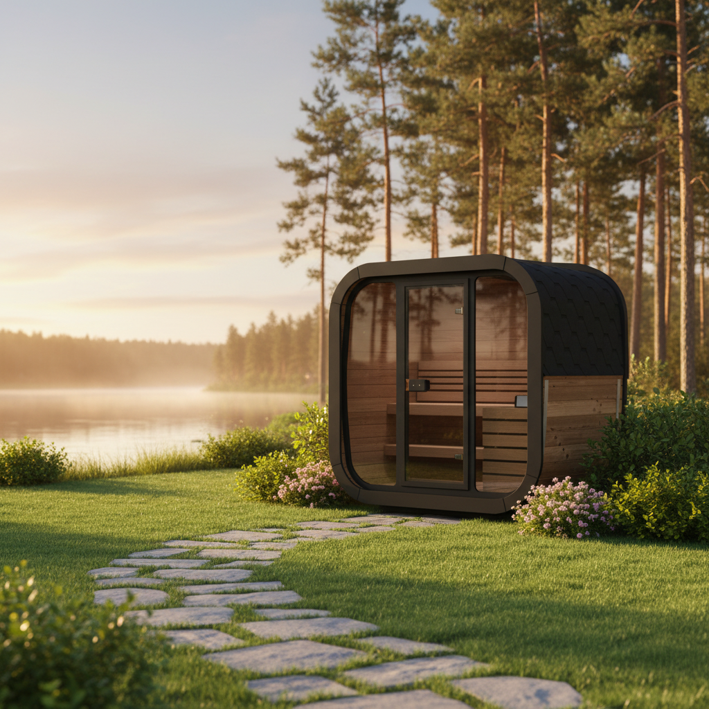 Model CL4G Cube-Series Outdoor Sauna | 3 Persons