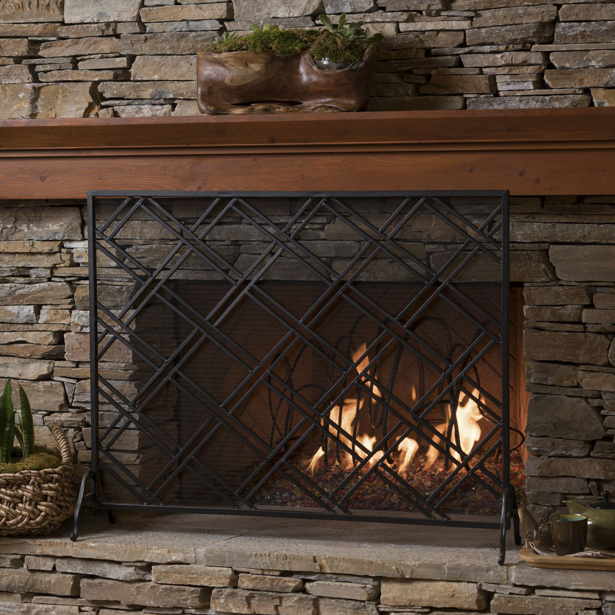Elegant Design Fire Screen Protective Barrier