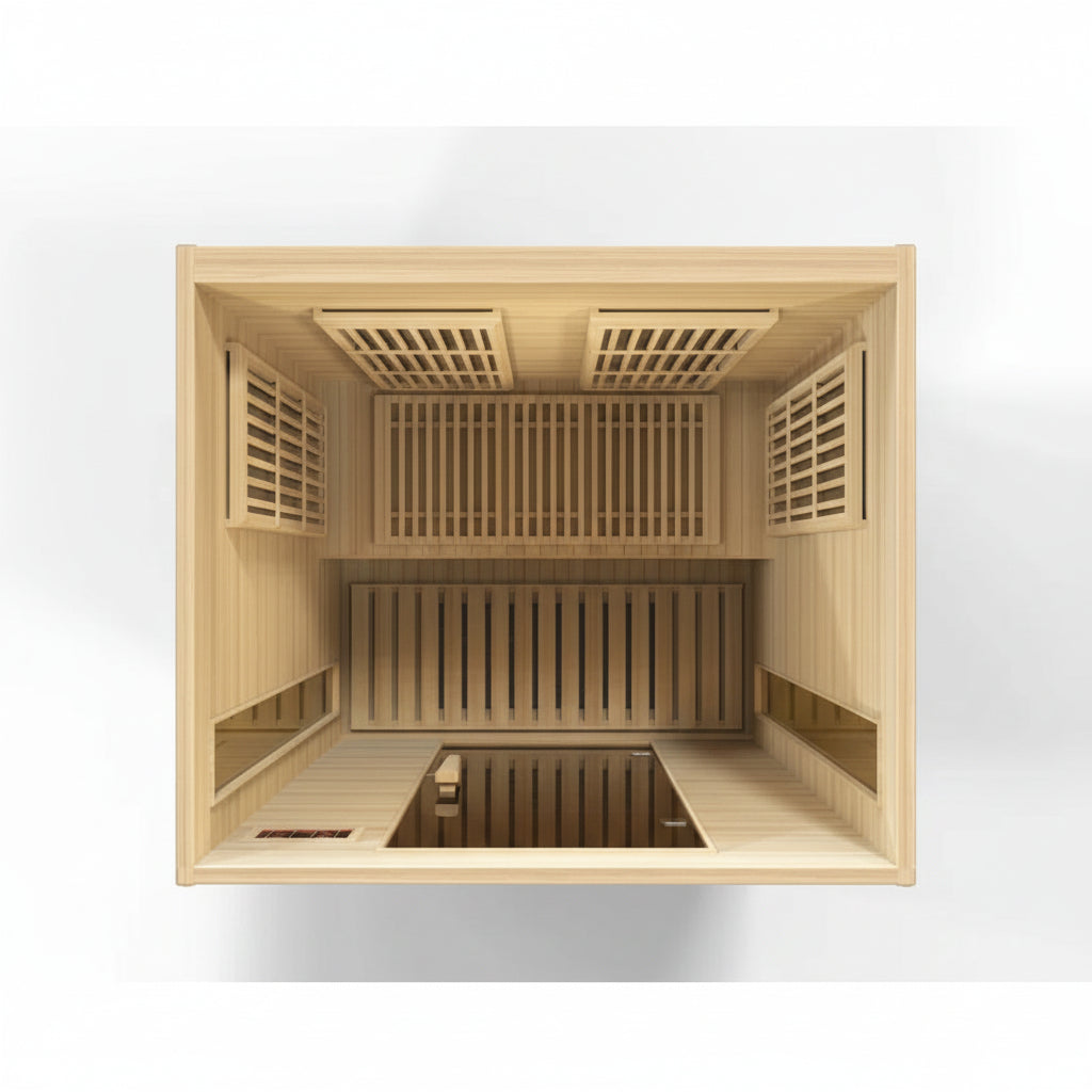 Dynamic Infrared Toulouse 2 Person Bluetooth Compatible FAR Infrared Hemlock Sauna