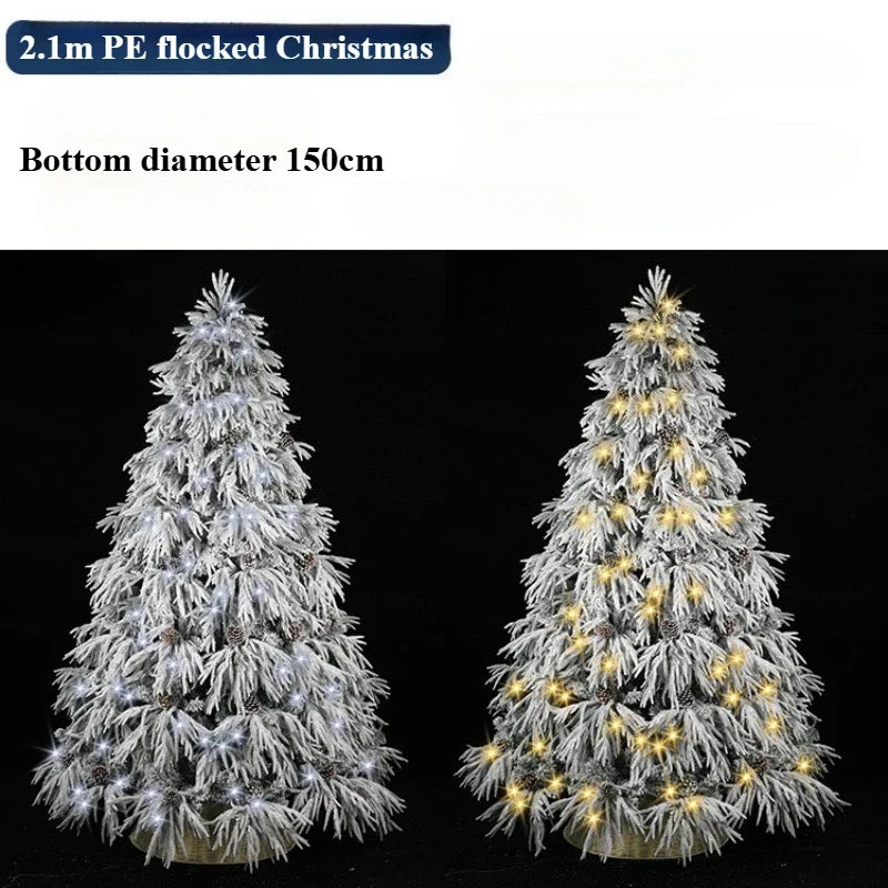 Artificial Christmas Tree with Multi-Colored Lights Bodied Xmas Tree for Holiday Home Adornment Festival Decor Xmas Party Decor