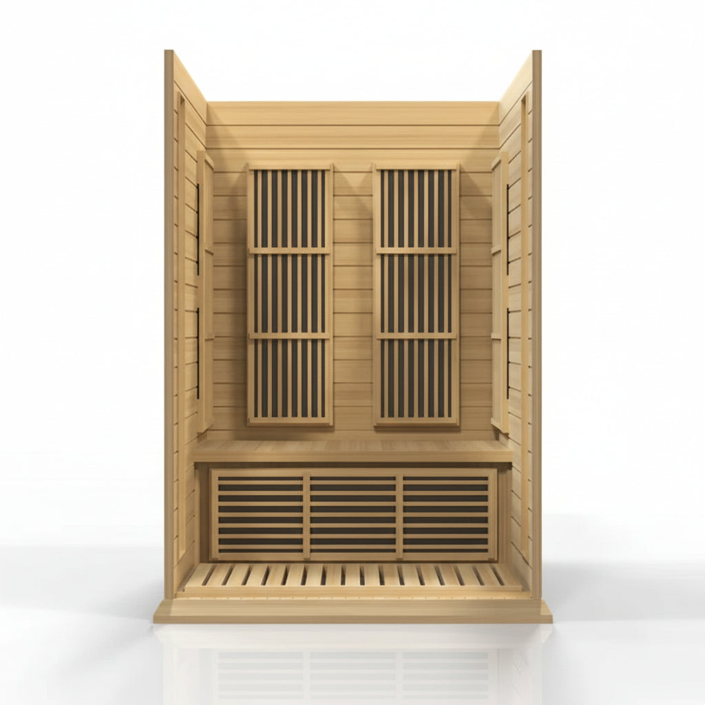 Dynamic Infrared Toulouse 2 Person Bluetooth Compatible FAR Infrared Hemlock Sauna