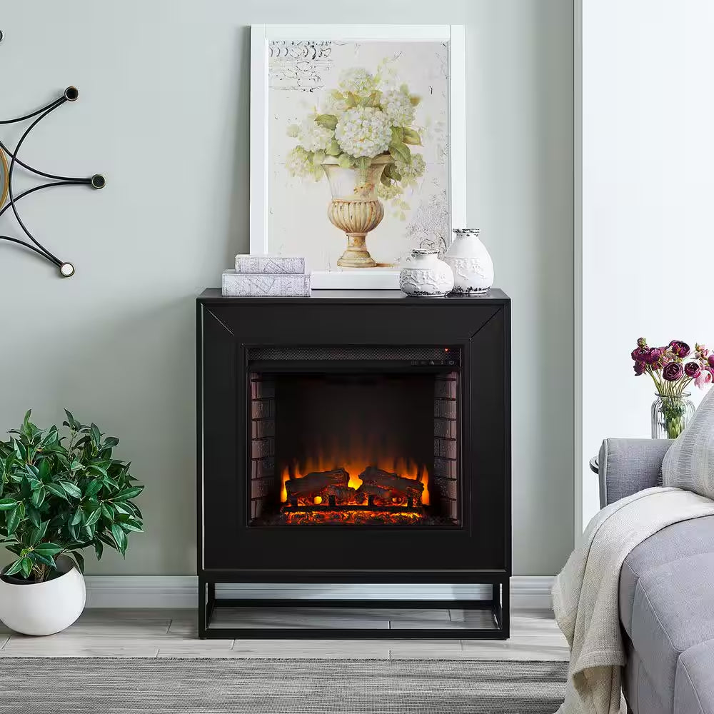 Celesta 33 In. Electric Fireplace in Black